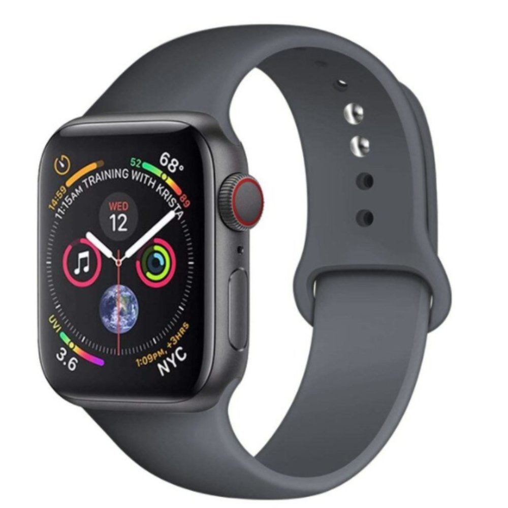 NEW[BAND] Dark Gray Sport Silicone For Apple…